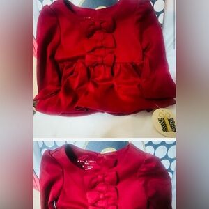 NEW MAX STUDIO Holiday Red dress with bow detail